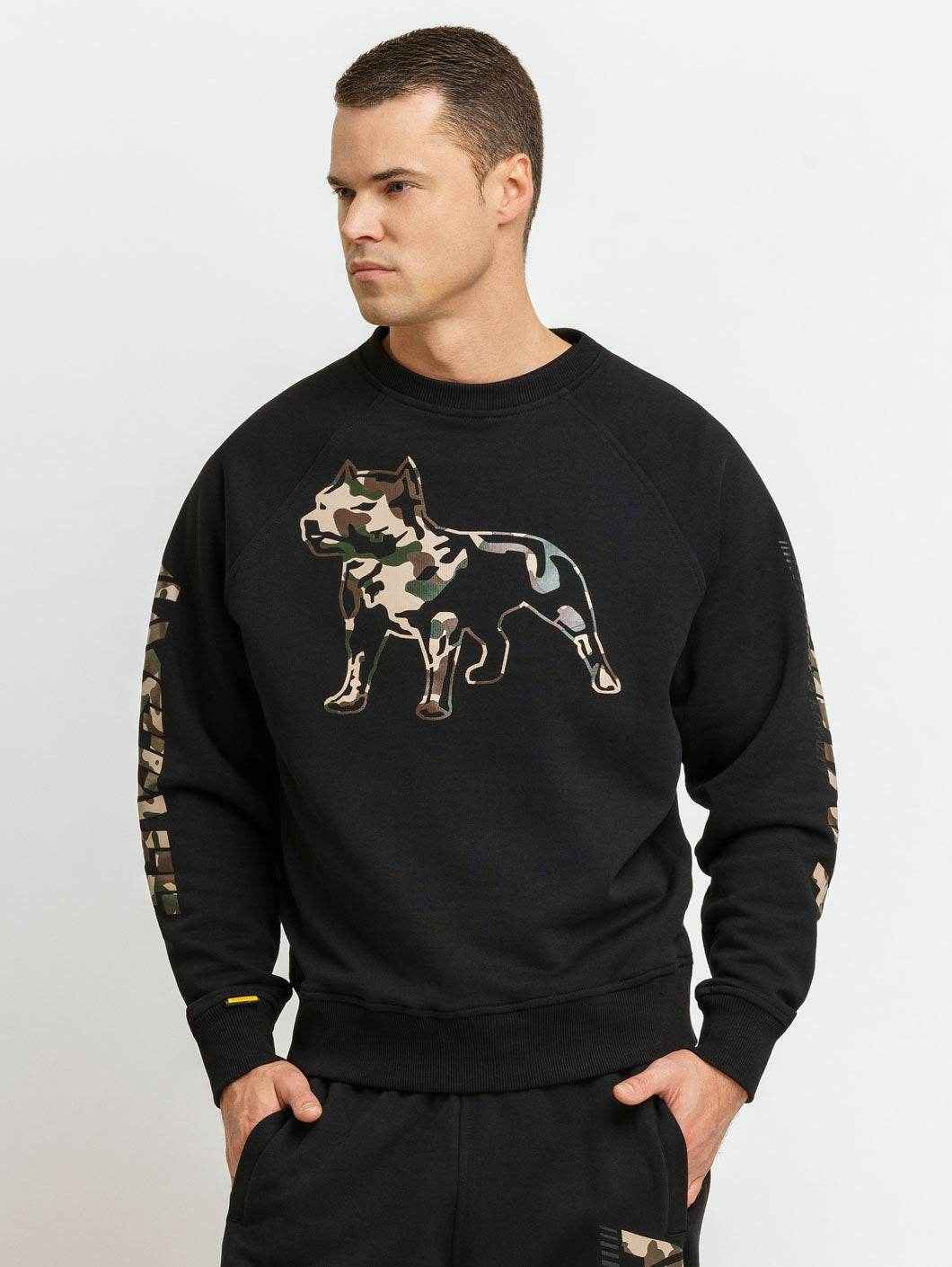 Amstaff Logo 2.0 Sweatshirt Black Camouflage - Amstaff Wear