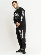 Amstaff Logo 2.0 Sweatshirt Black White - Amstaff Wear