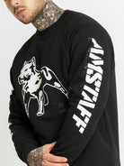 Amstaff Logo 2.0 Sweatshirt Black White - Amstaff Wear