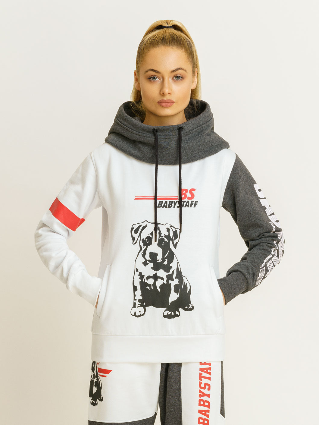 Babystaff Nela Hoodie White Grey