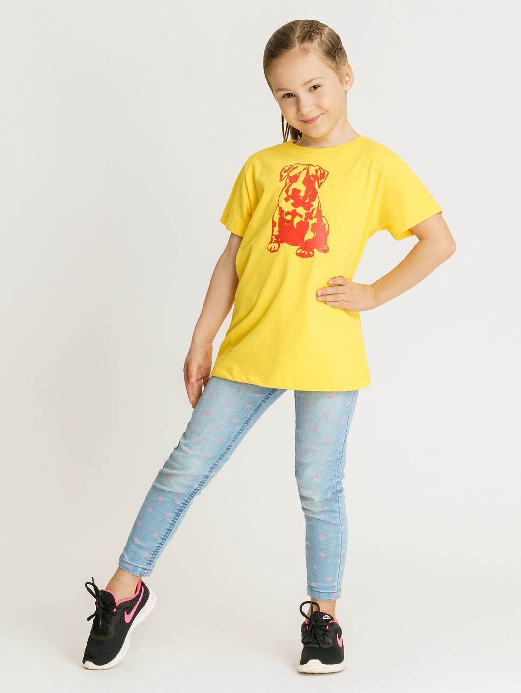 Babystaff Kids Logo T-Shirt Yellow - Amstaff Wear