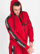 Amstaff Avator Ziphoodie Red - Amstaff Wear