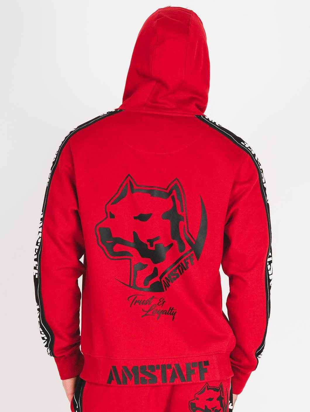 Amstaff Avator Ziphoodie Red - Amstaff Wear