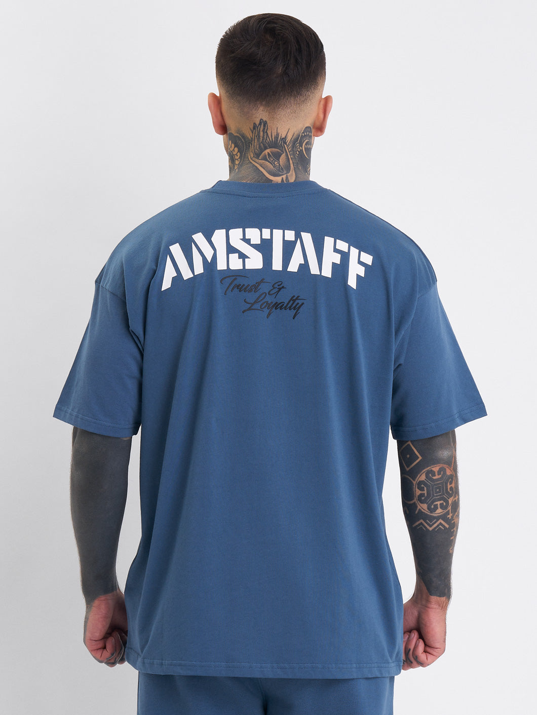 Amstaff Logo 2.0 T-Shirt Cobald Blue - Amstaff Wear