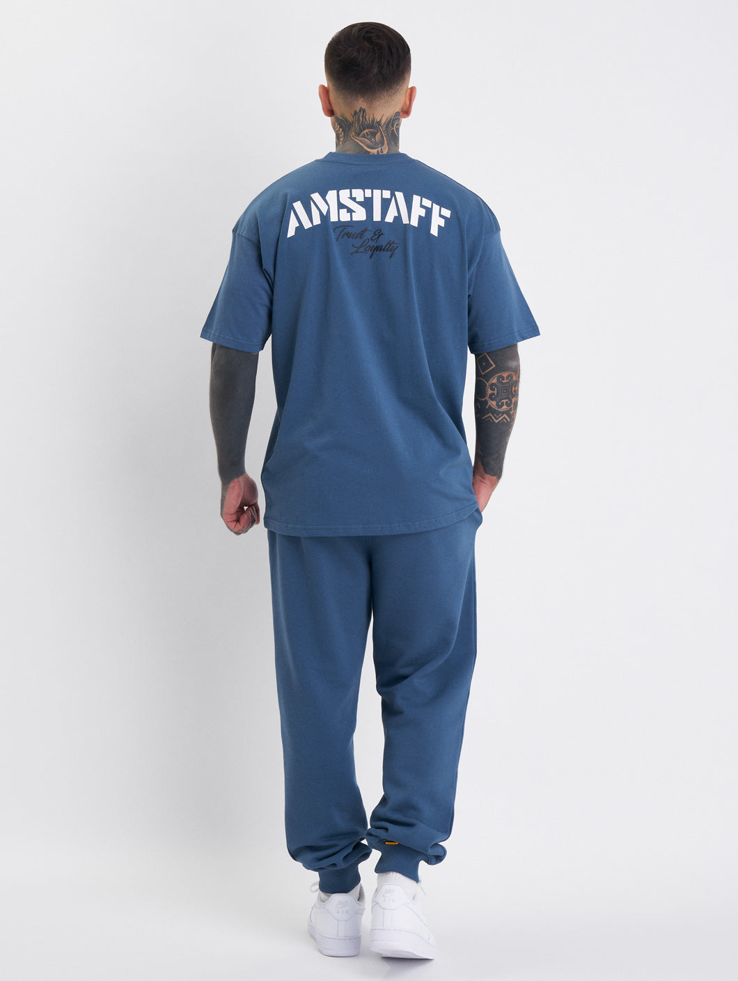 Amstaff Logo 2.0 T-Shirt Cobald Blue - Amstaff Wear