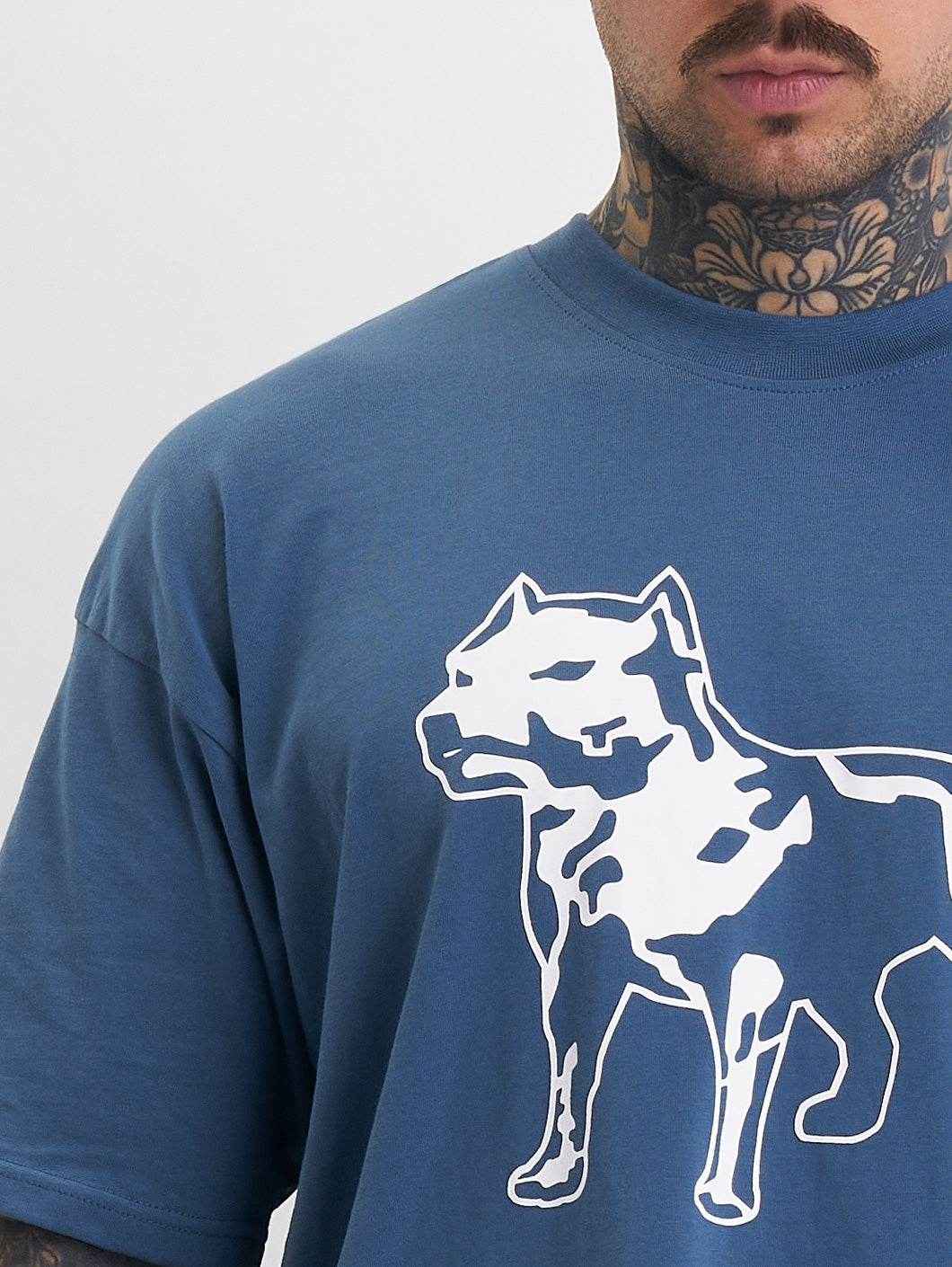 Amstaff Logo 2.0 T-Shirt Cobald Blue - Amstaff Wear