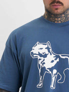 Amstaff Logo 2.0 T-Shirt Cobald Blue - Amstaff Wear