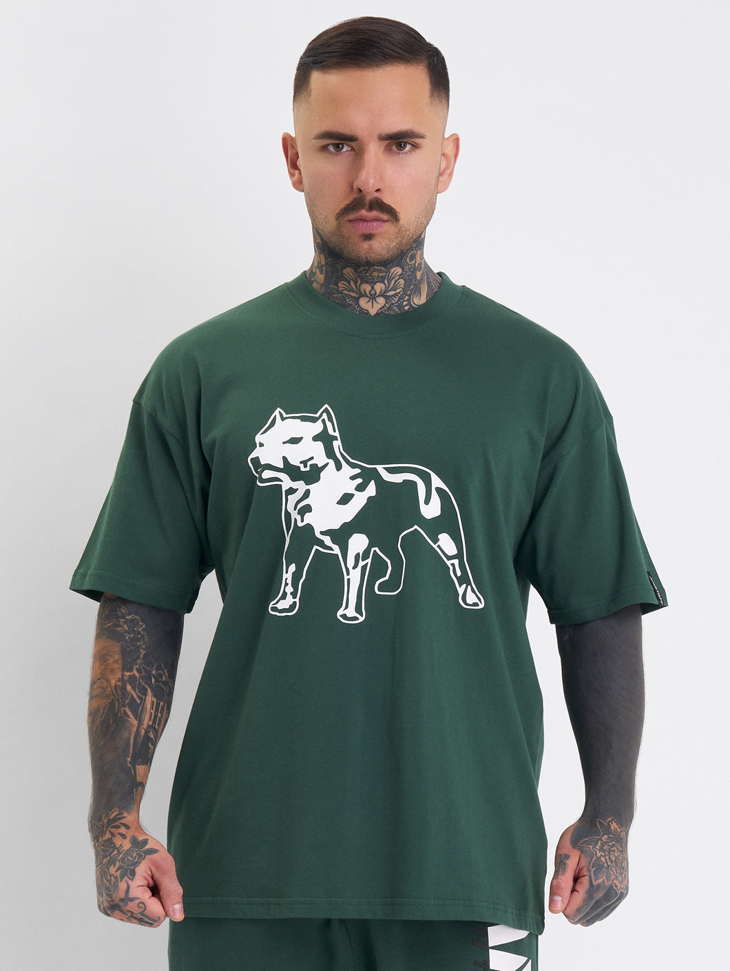 Amstaff Logo 2.0 T-Shirt Green - Amstaff Wear