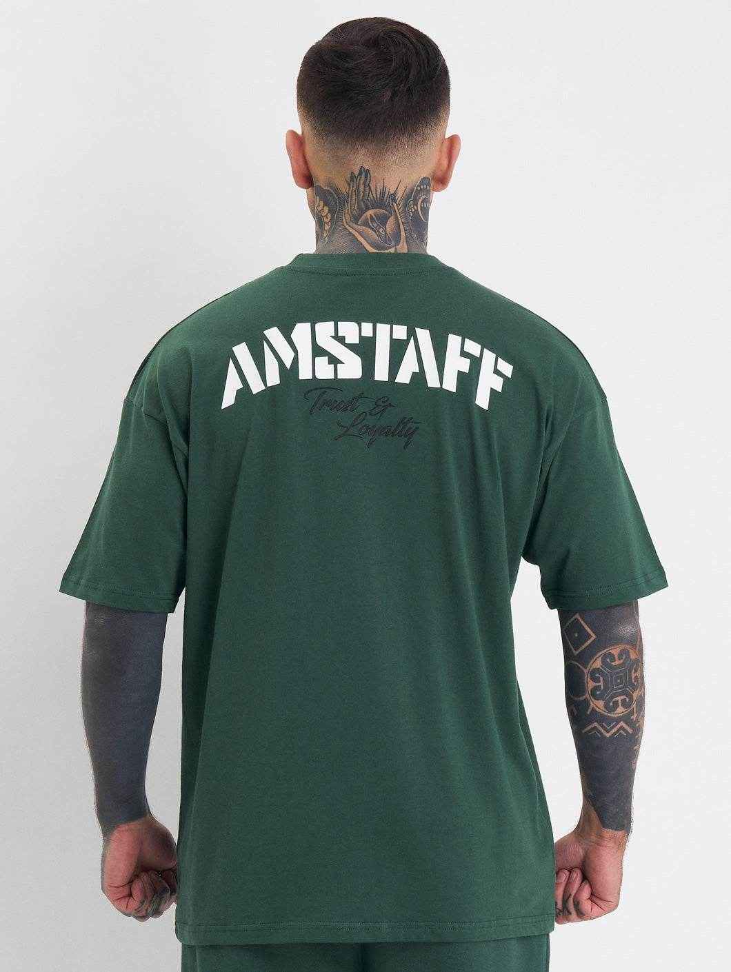 Amstaff Logo 2.0 T-Shirt Green - Amstaff Wear