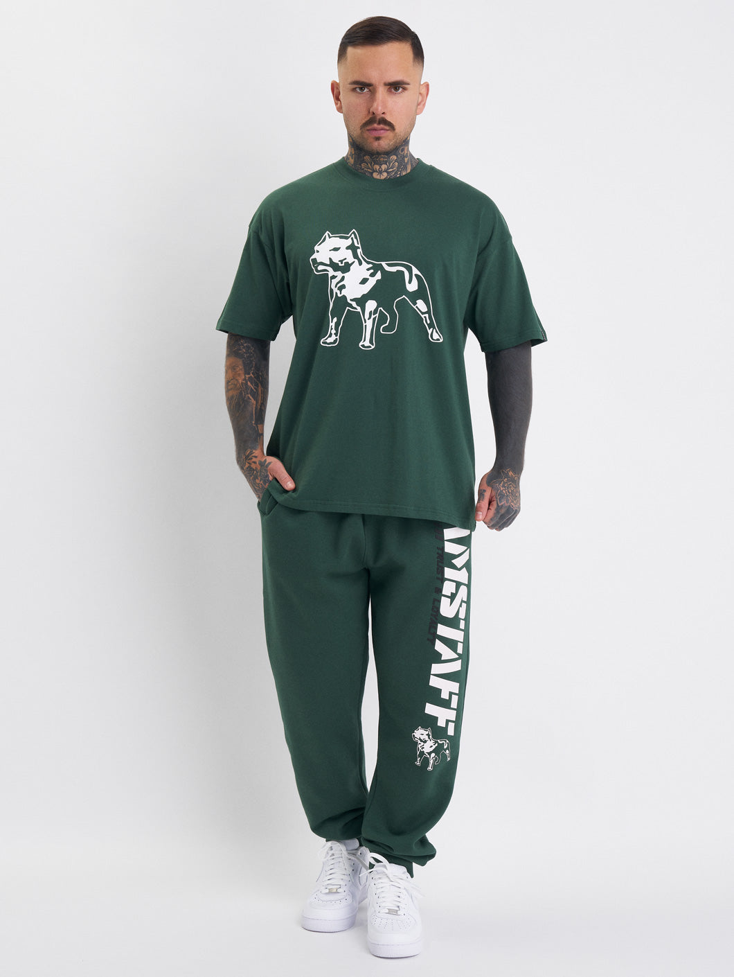 Amstaff Logo 2.0 T-Shirt Green - Amstaff Wear