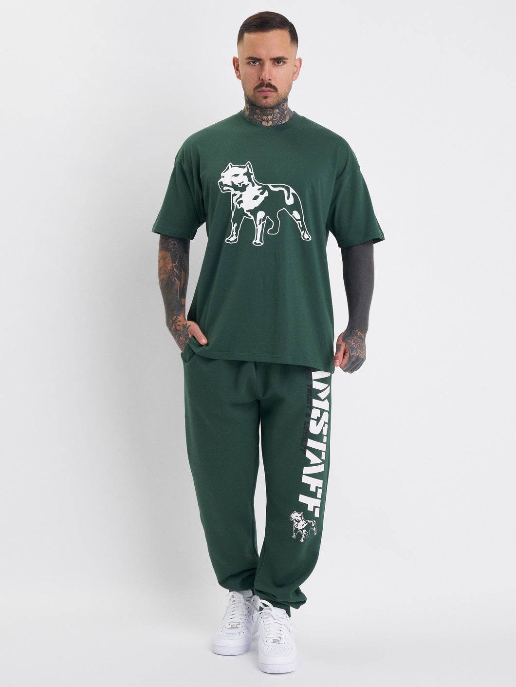 Amstaff Logo 2.0 T-Shirt Green - Amstaff Wear