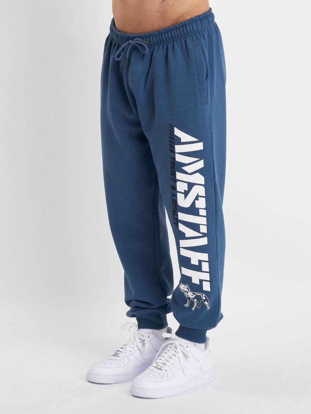 Amstaff Logo 2.0 Sweatpants Cobald Blue - Amstaff Wear