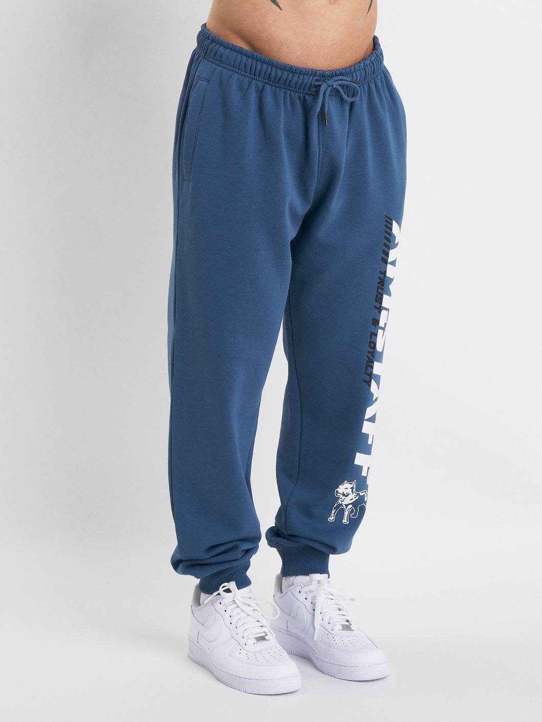 Amstaff Logo 2.0 Sweatpants Cobald Blue - Amstaff Wear
