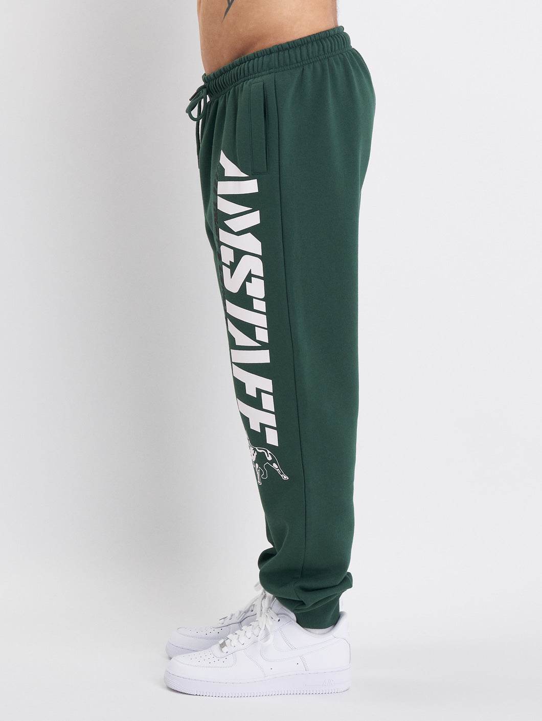 Amstaff Logo 2.0 Sweatpants Green - Amstaff Wear