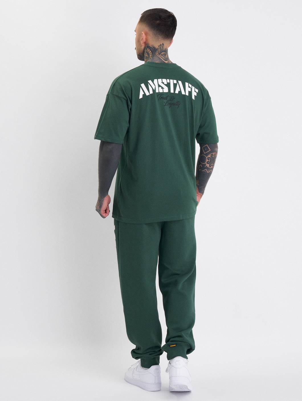 Amstaff Logo 2.0 Sweatpants Green - Amstaff Wear