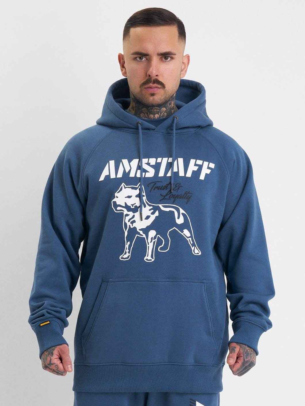 Amstaff Logo 2.0 Hoodie Cobald Blue - Amstaff Wear