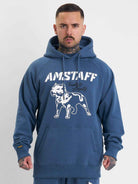 Amstaff Logo 2.0 Hoodie Cobald Blue - Amstaff Wear