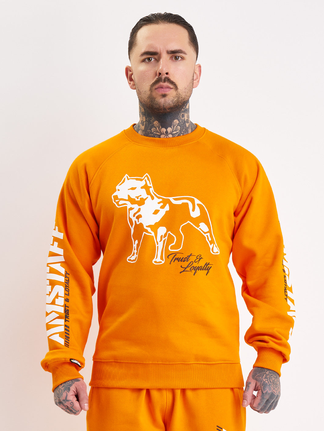 Amstaff Logo 2.0 Sweatshirt Orange - Amstaff Wear