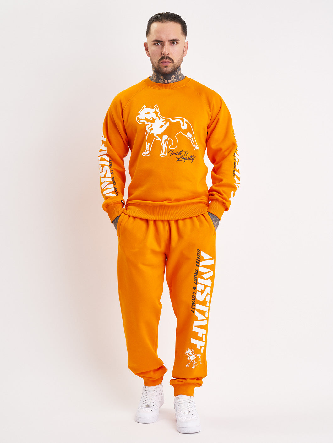 Amstaff Logo 2.0 Sweatshirt Orange - Amstaff Wear