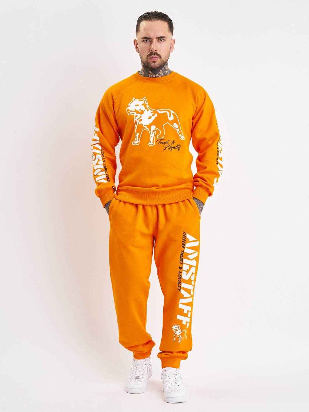 Amstaff Logo 2.0 Sweatshirt Orange - Amstaff Wear
