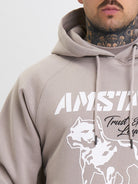 Amstaff Logo 2.0 Hoodie Beige - Amstaff Wear