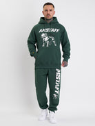Amstaff Logo 2.0 Hoodie Green - Amstaff Wear