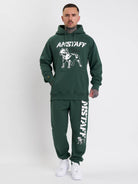 Amstaff Logo 2.0 Hoodie Green - Amstaff Wear