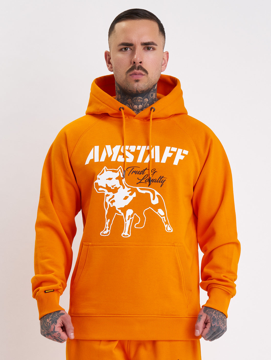 Amstaff Logo 2.0 Hoodie Orange - Amstaff Wear