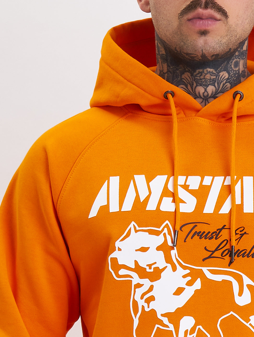 Amstaff Logo 2.0 Hoodie Orange - Amstaff Wear