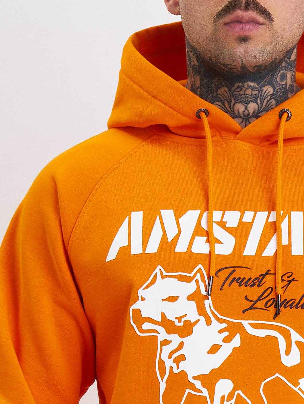 Amstaff Logo 2.0 Hoodie Orange - Amstaff Wear