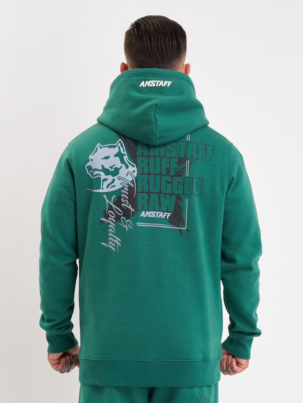 Amstaff Torvok Hoodie Green - Amstaff Wear
