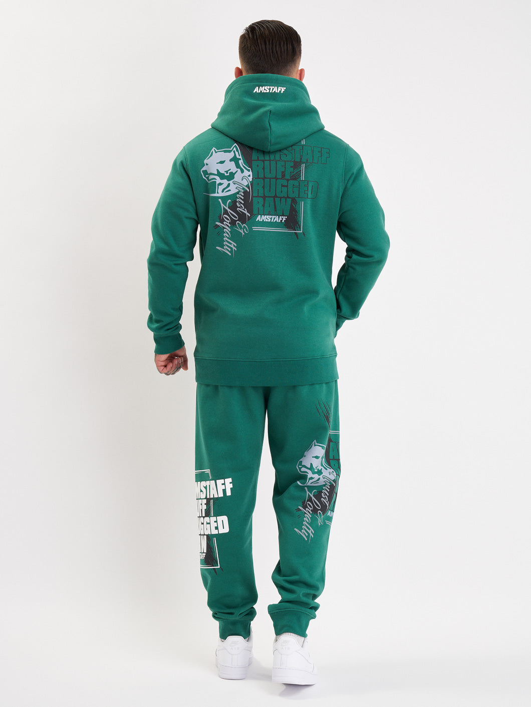 Amstaff Torvok Hoodie Green - Amstaff Wear