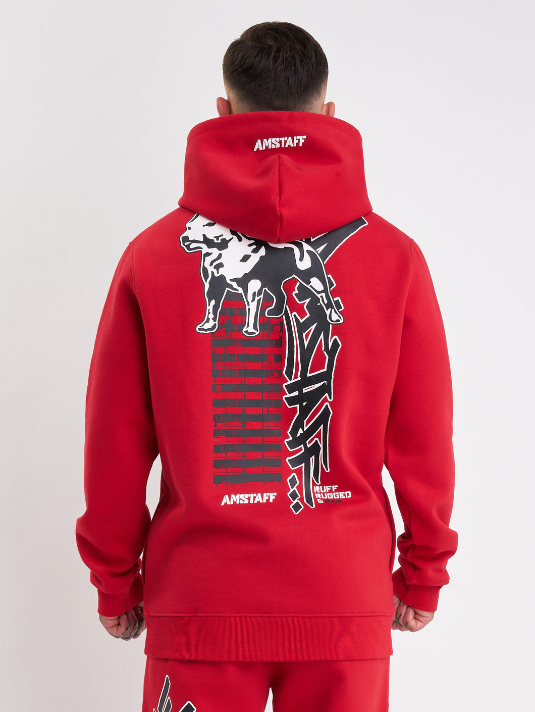 Amstaff Lucian Hoodie Red - Amstaff Wear