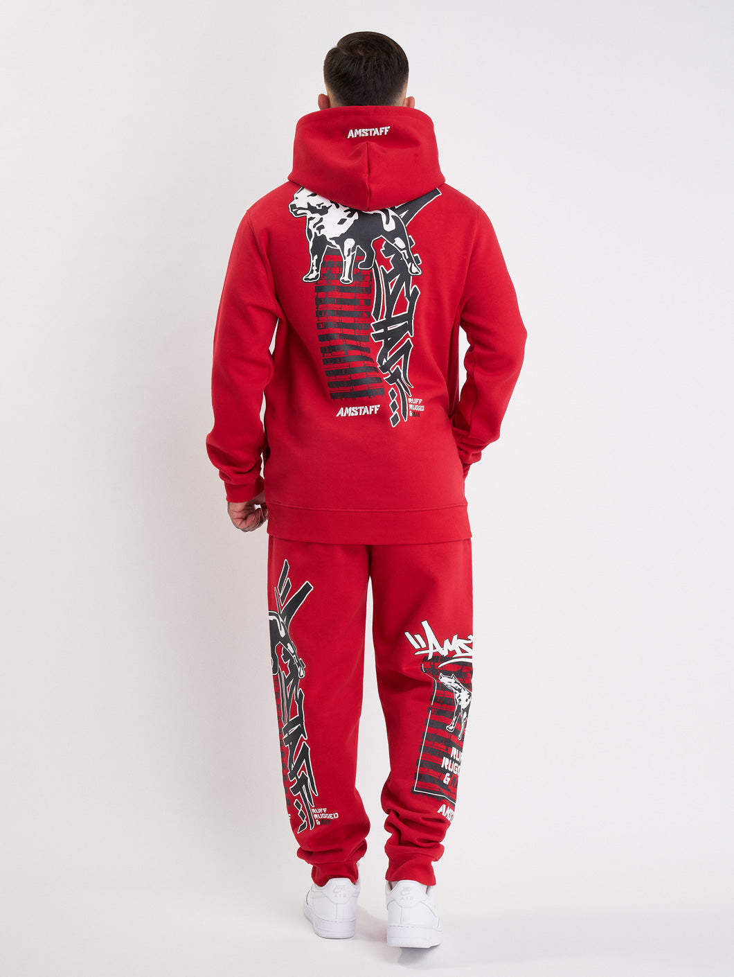 Amstaff Lucian Hoodie Red - Amstaff Wear