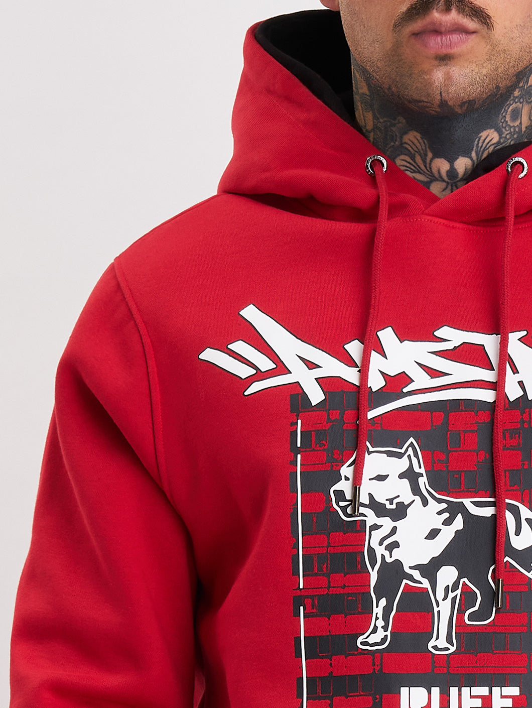 Amstaff Lucian Hoodie Red - Amstaff Wear
