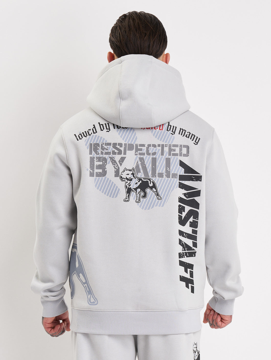 Amstaff Milian Hoodie Stone Grey - Amstaff Wear