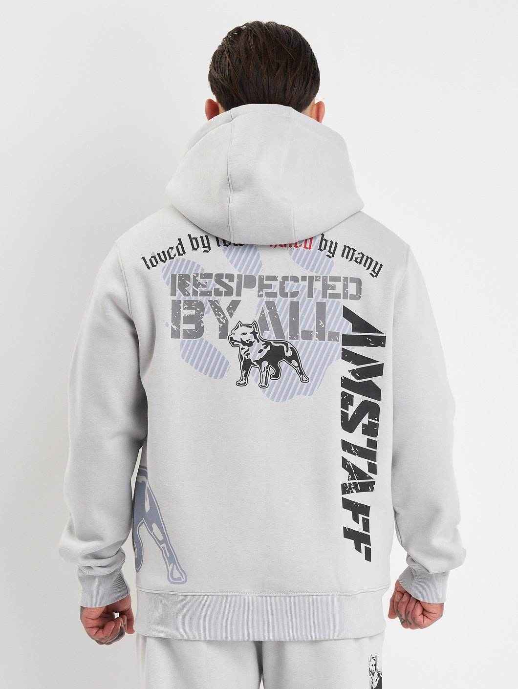 Amstaff Milian Hoodie Stone Grey - Amstaff Wear