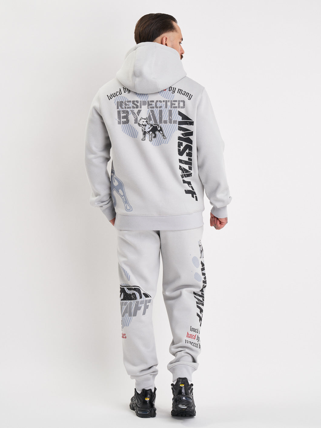 Amstaff Milian Hoodie Stone Grey - Amstaff Wear
