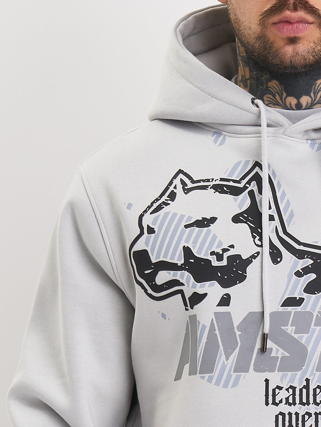 Amstaff Milian Hoodie Stone Grey - Amstaff Wear