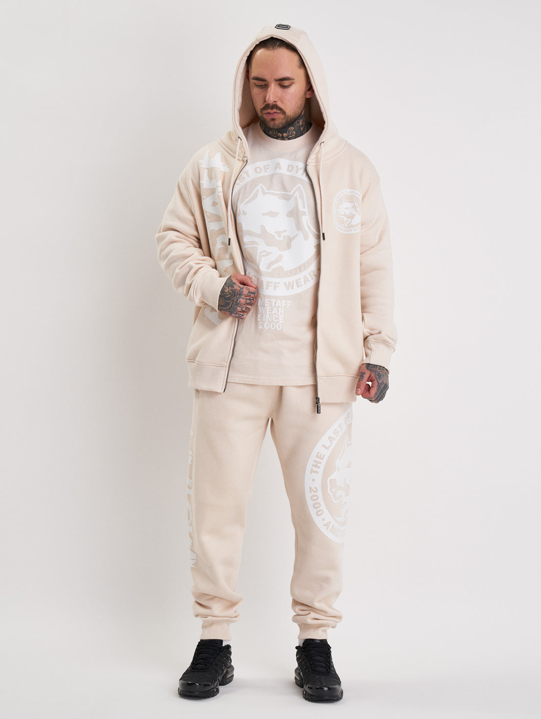 Amstaff Valtor Ziphoodie Creamwood - Amstaff Wear