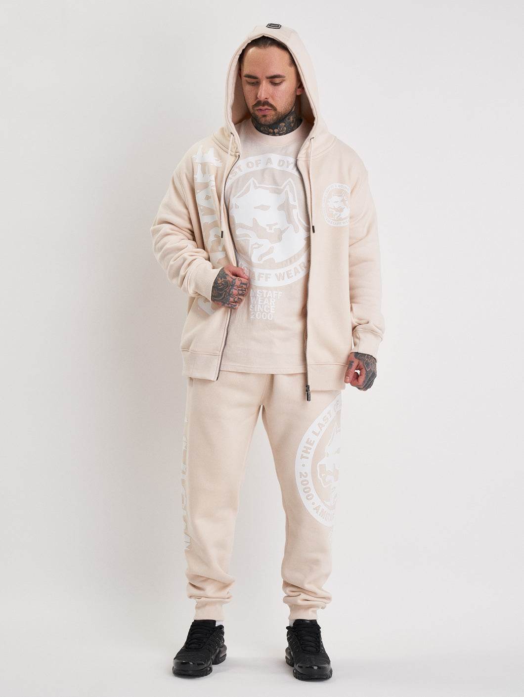 Amstaff Valtor Ziphoodie Creamwood - Amstaff Wear