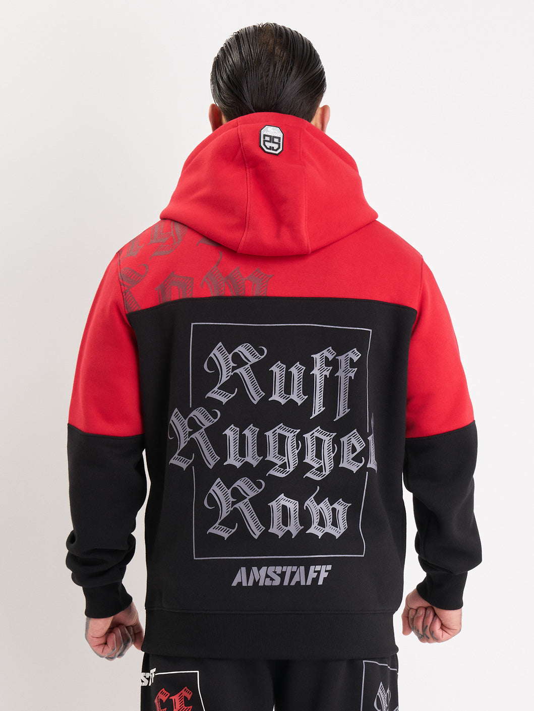 Amstaff Zane Hoodie Red Black