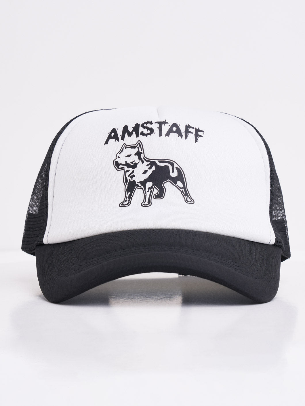 Amstaff Logo Mesh Cap Black White