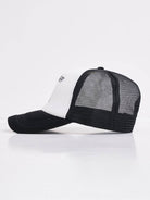 Amstaff Logo Mesh Cap Black White - Amstaff Wear