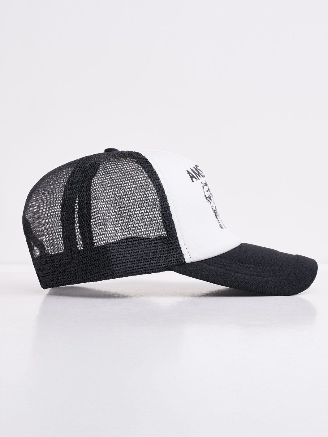 Amstaff Logo Mesh Cap Black White
