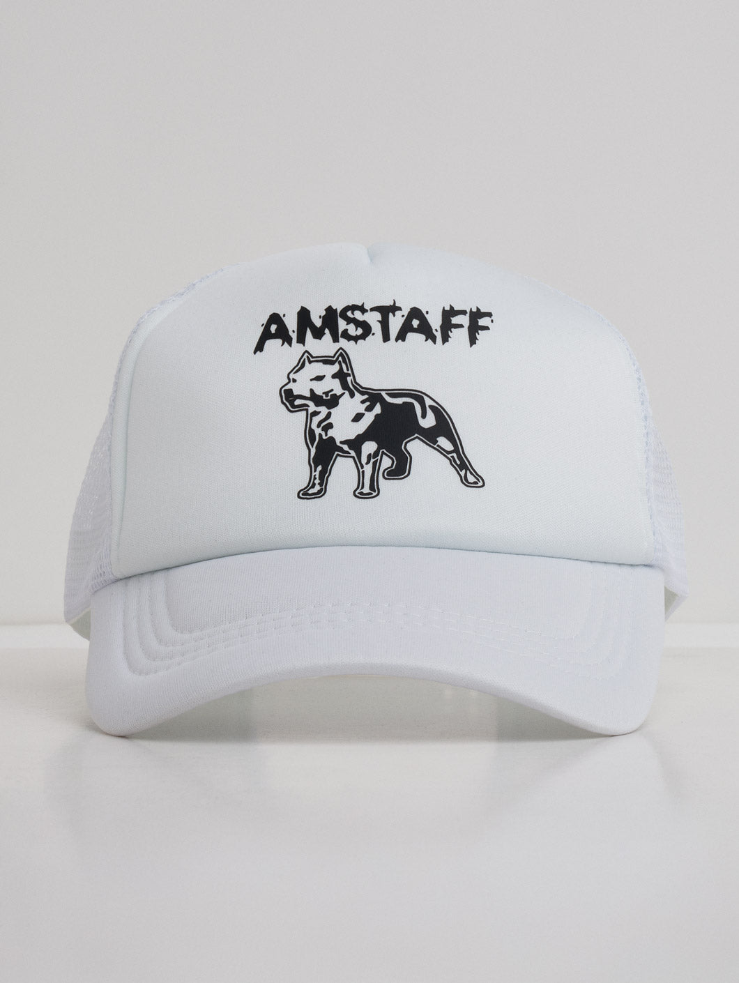 Amstaff Logo Mesh Cap White