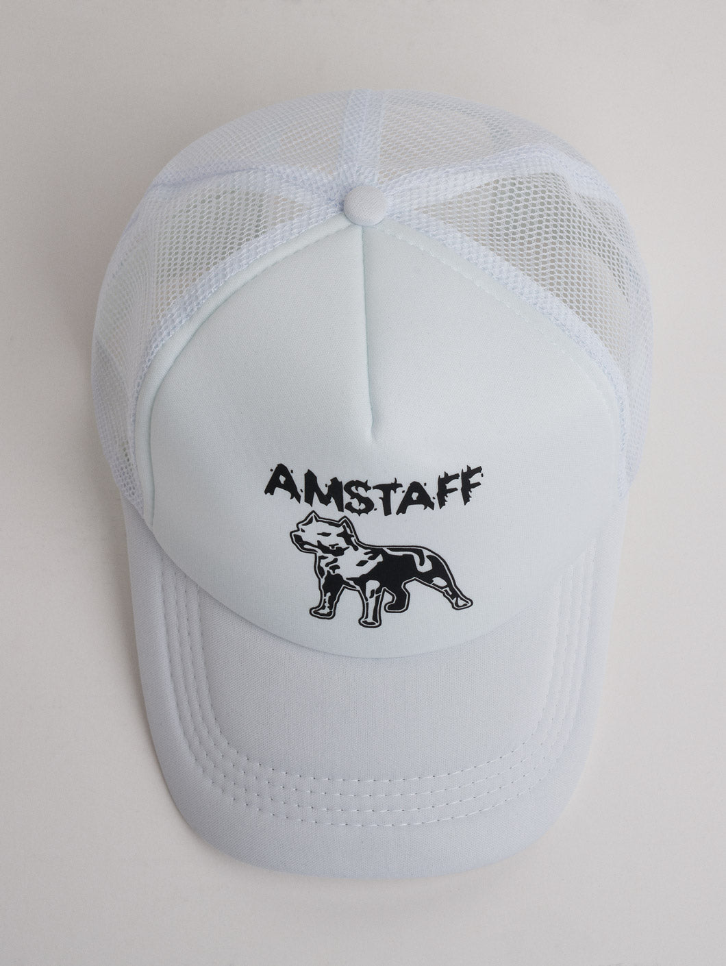 Amstaff Logo Mesh Cap White