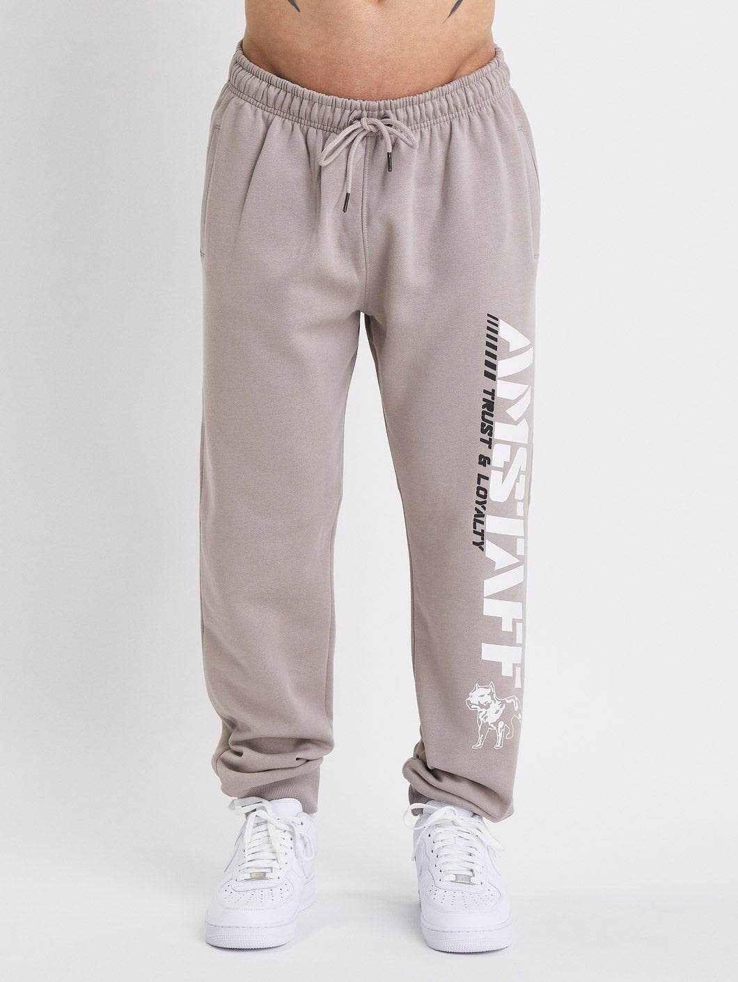 Amstaff Logo 2.0 Sweatpants Beige - Amstaff Wear