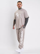 Amstaff Logo 2.0 Sweatpants Beige - Amstaff Wear