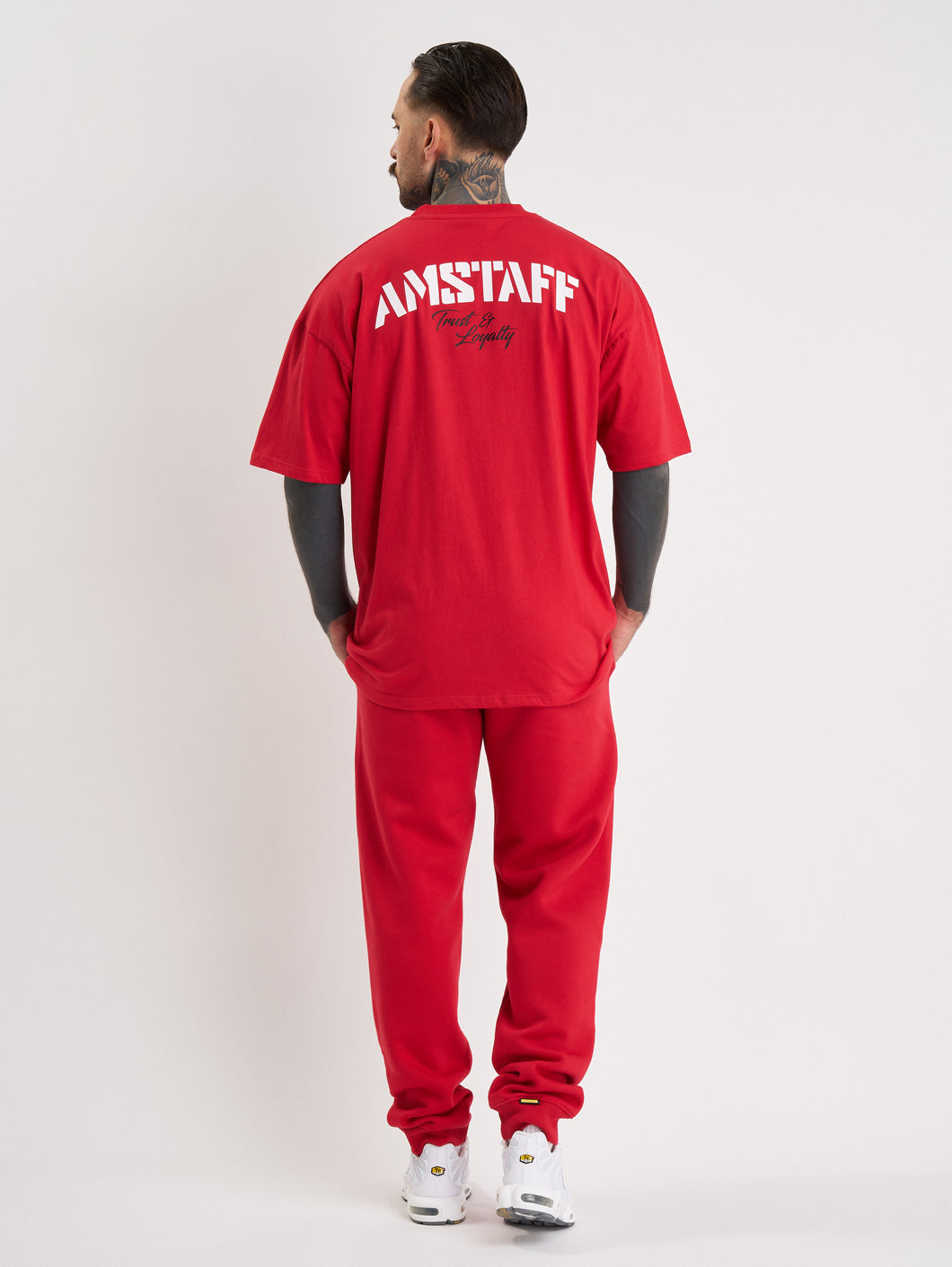 Amstaff Logo 2.0 Sweatpants Red - Amstaff Wear